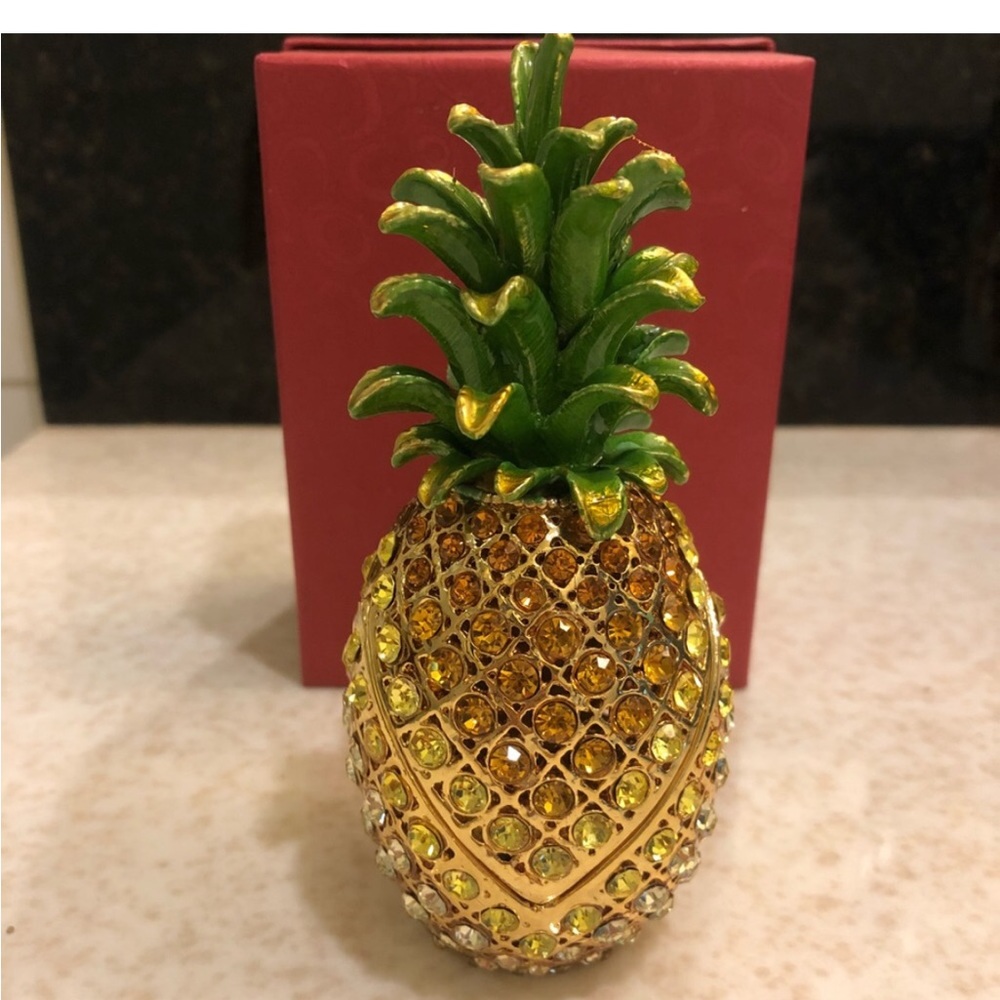 Rhinestone Hawaiian Pineapple Home Decoration,Jewelry box 🎁